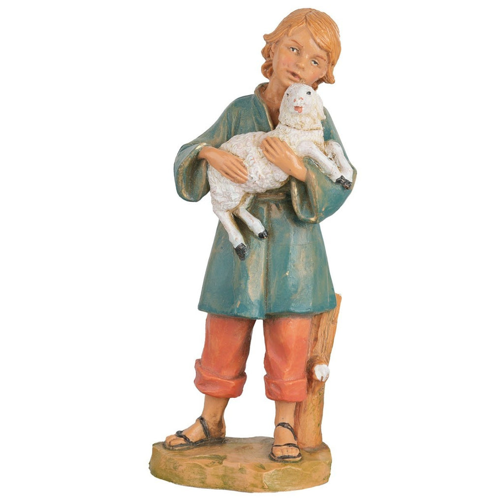 Silas Boy with Sheep 7.5" Scale