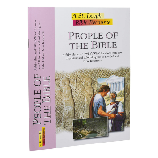 Book titled 'People of the Bible' by St. Joseph on a white background