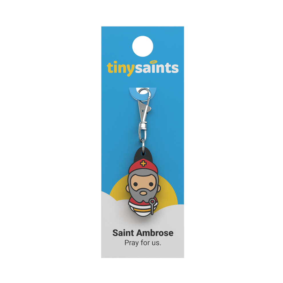 Tiny Saints - St. Ambrose Zipper Pull