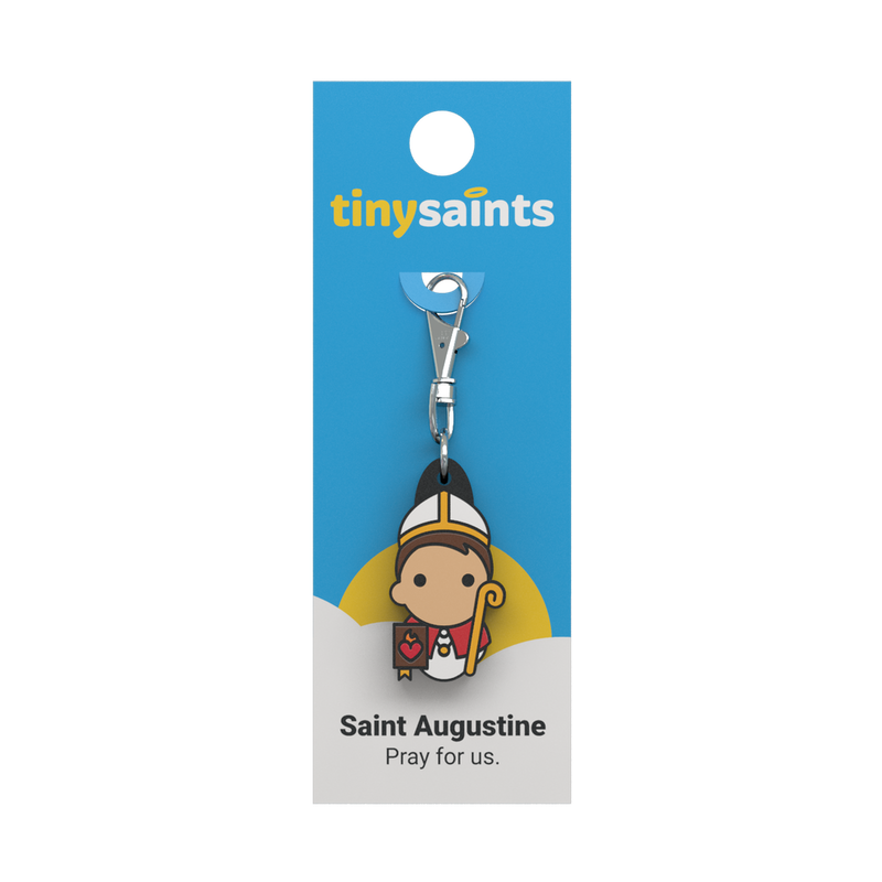 Tiny Saints - St. Augustine Zipper Pull