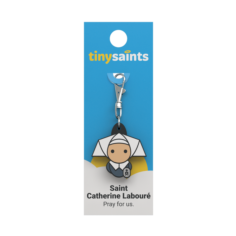 Tiny Saints - St. Catherine Labouré Zipper Pull