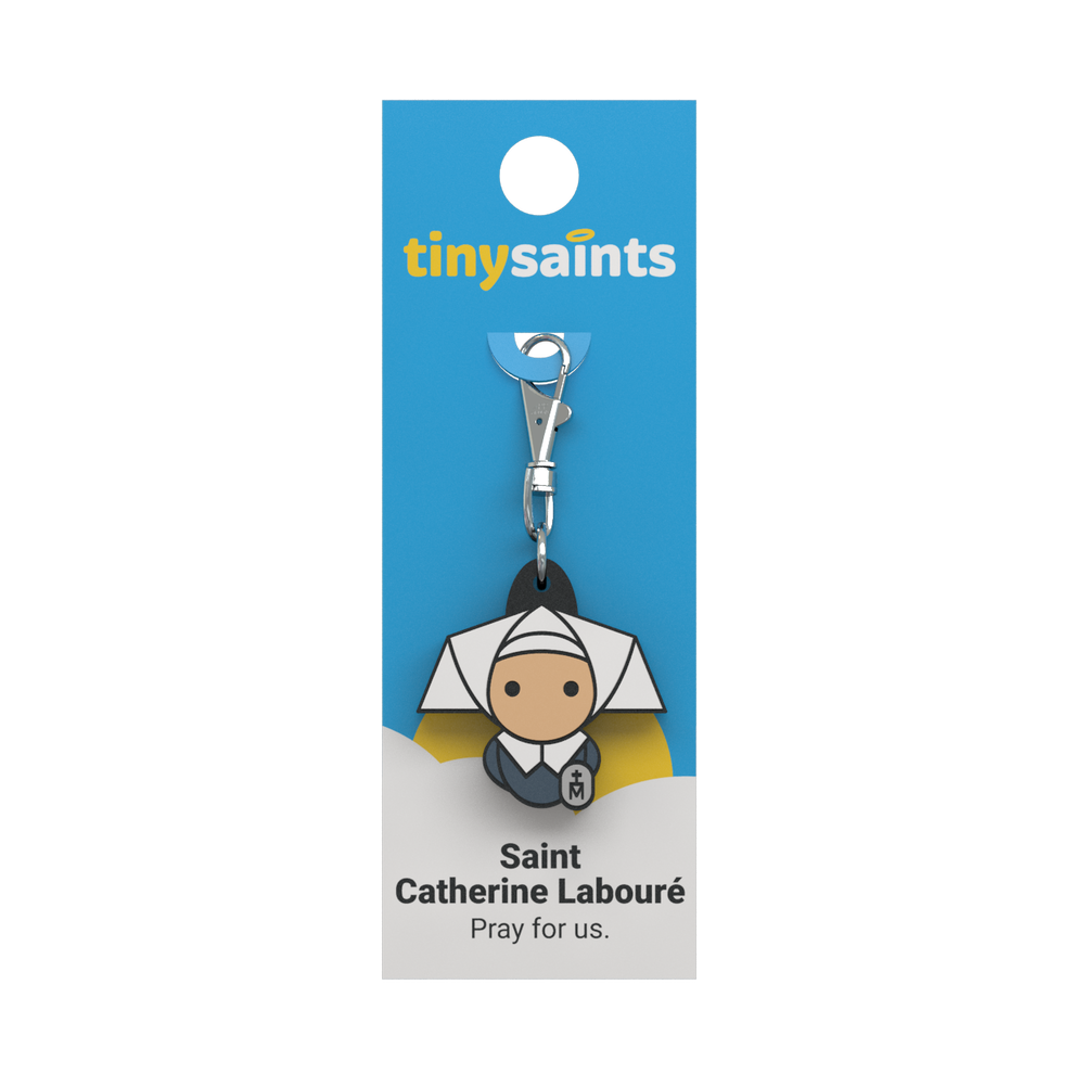 Tiny Saints - St. Catherine Labouré Zipper Pull