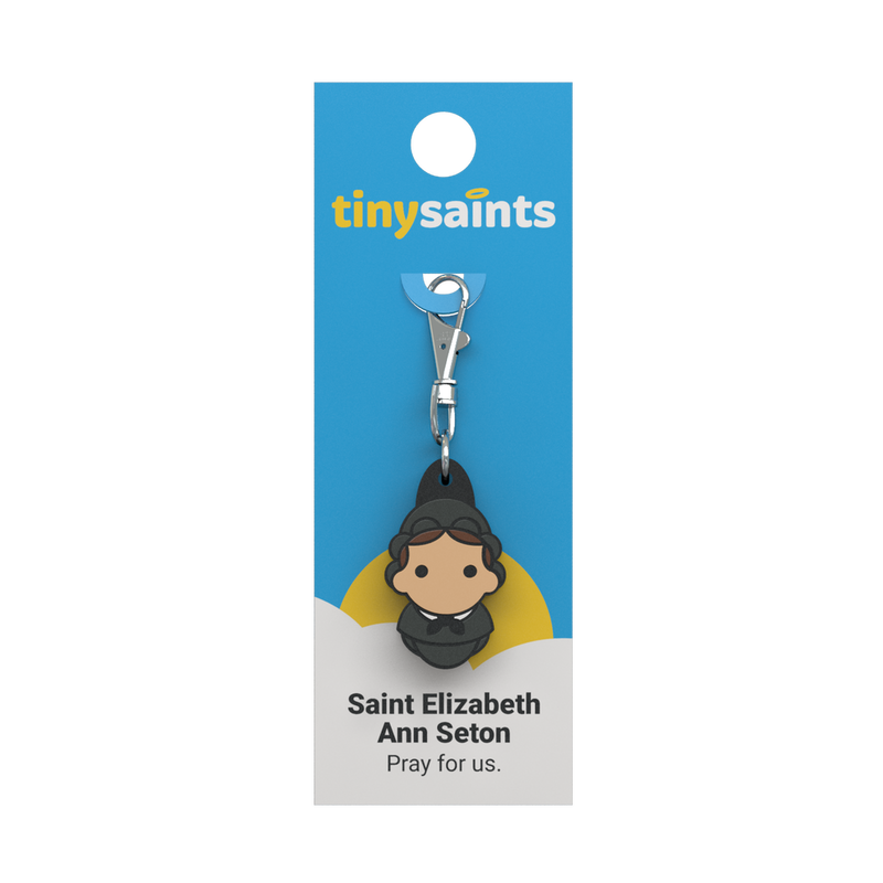 Tiny Saints - St. Elizabeth Ann Seton Zipper Pull