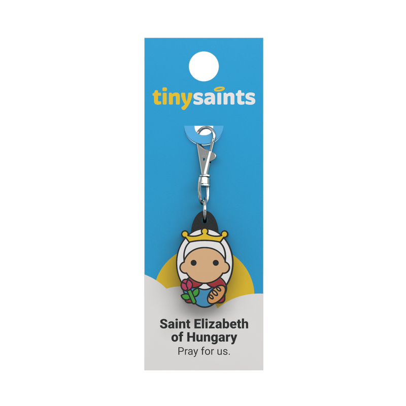 Tiny Saints - St. Elizabeth of Hungary Zipper Pull