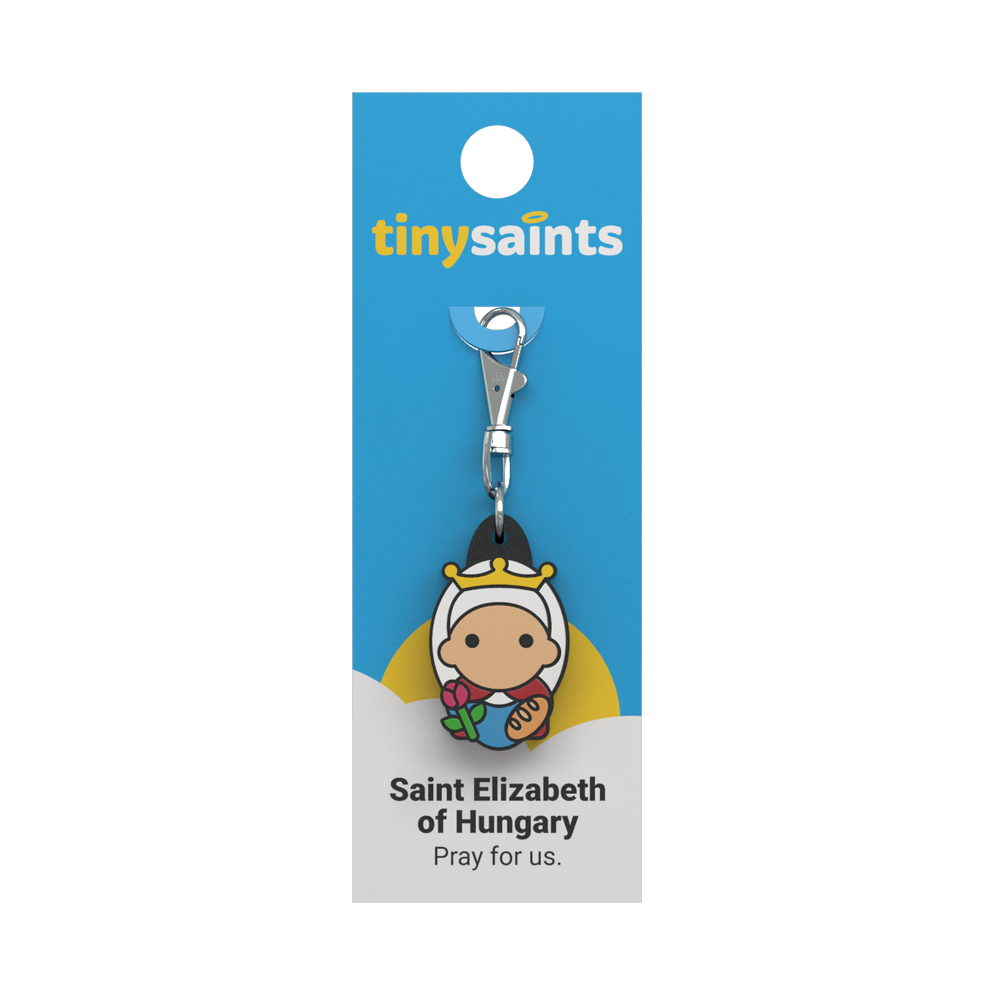 Tiny Saints - St. Elizabeth of Hungary Zipper Pull