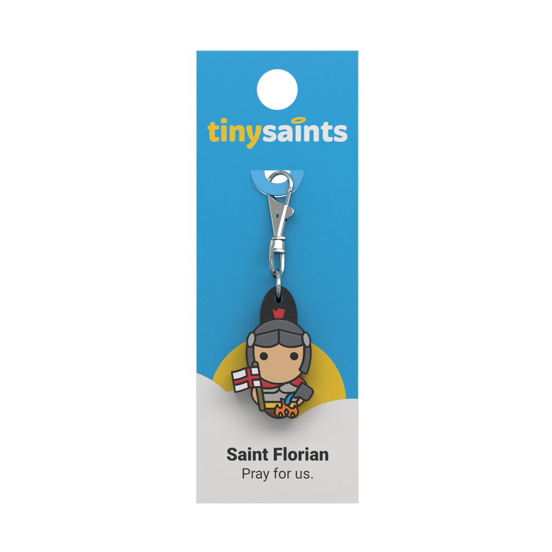 Tiny Saints - St. Florian Zipper Pull