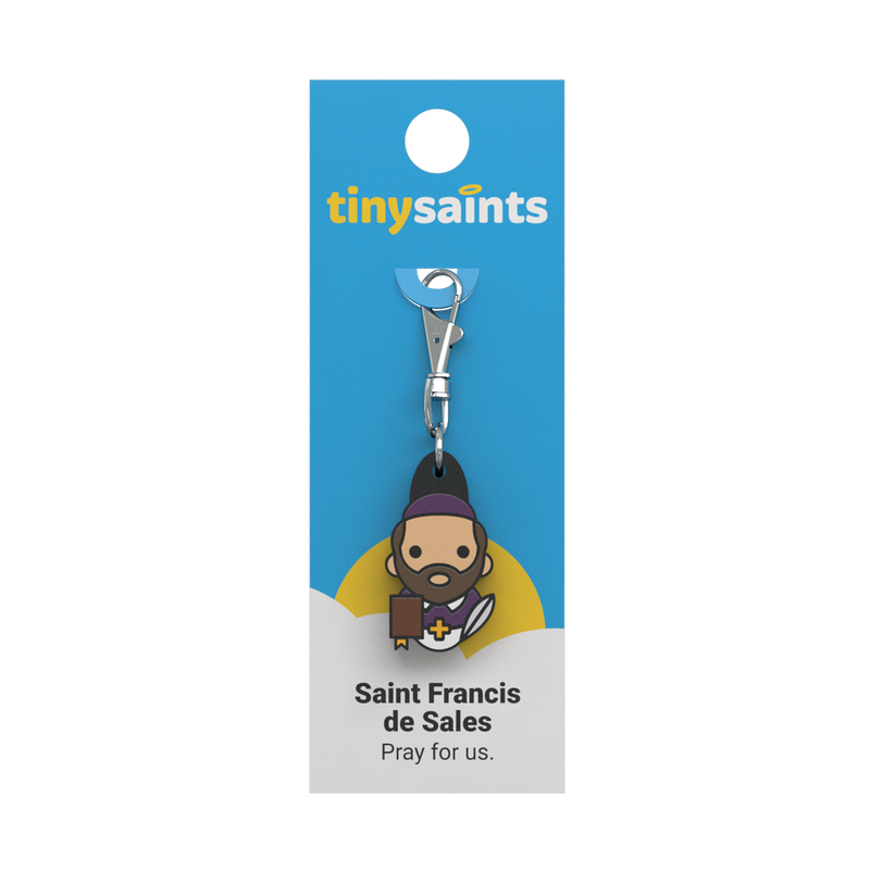 Tiny Saints - St. Francis de Sales Zipper Pull