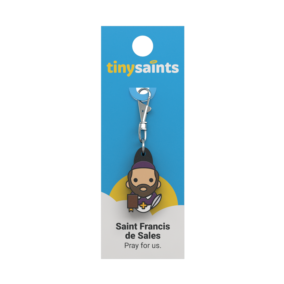 Tiny Saints - St. Francis de Sales Zipper Pull