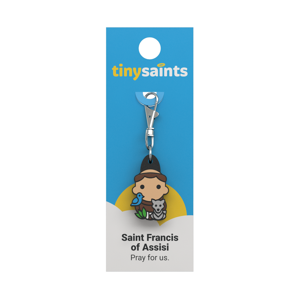 Tiny Saints - St. Francis of Assisi Zipper Pull