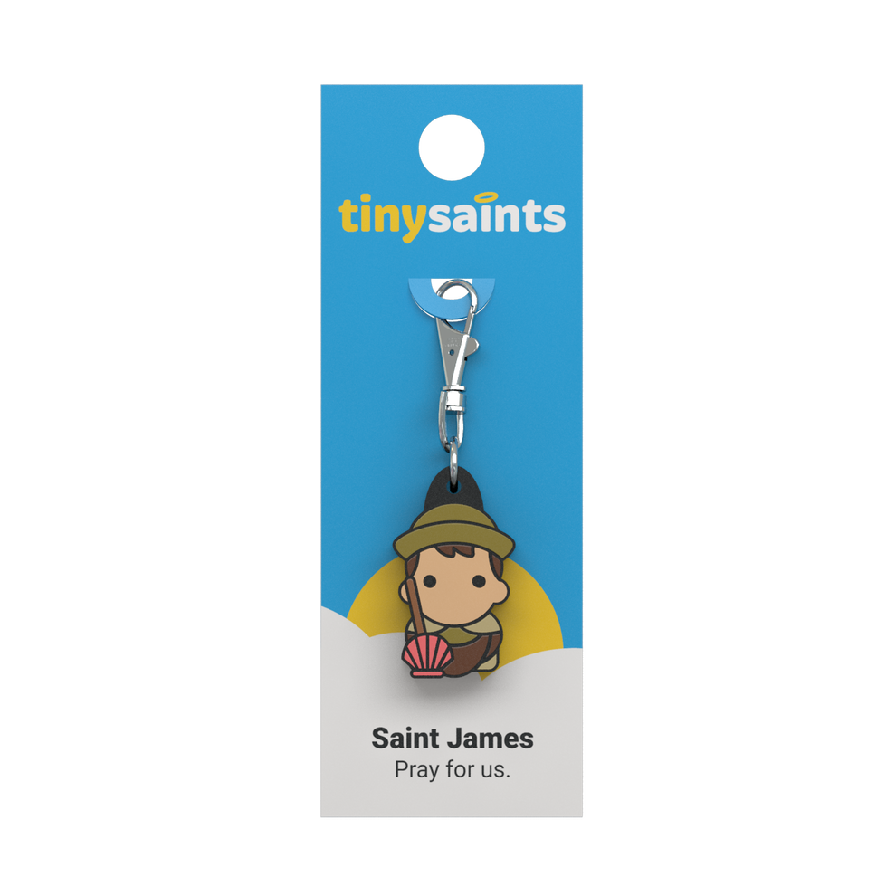 Tiny Saints - St. James the Greater Zipper Pull