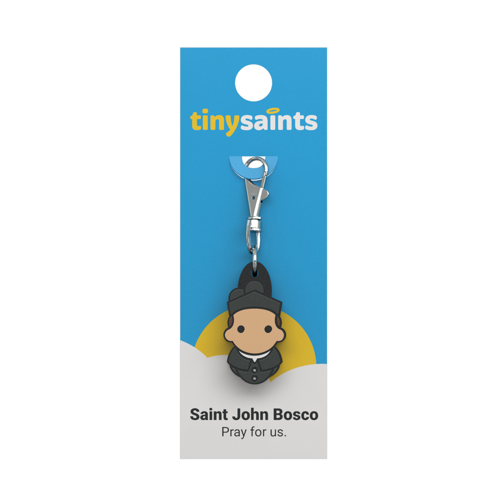 Tiny Saints - St. John Bosco Zipper Pull