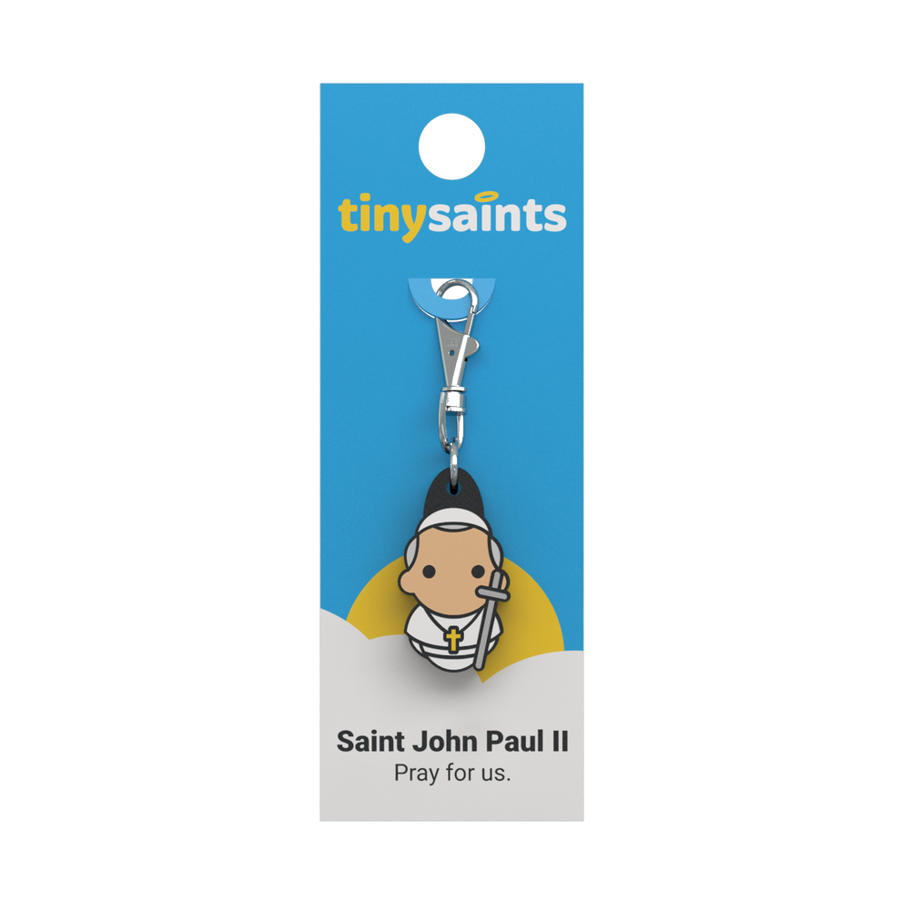 Tiny Saints - St. John Paul II Zipper Pull