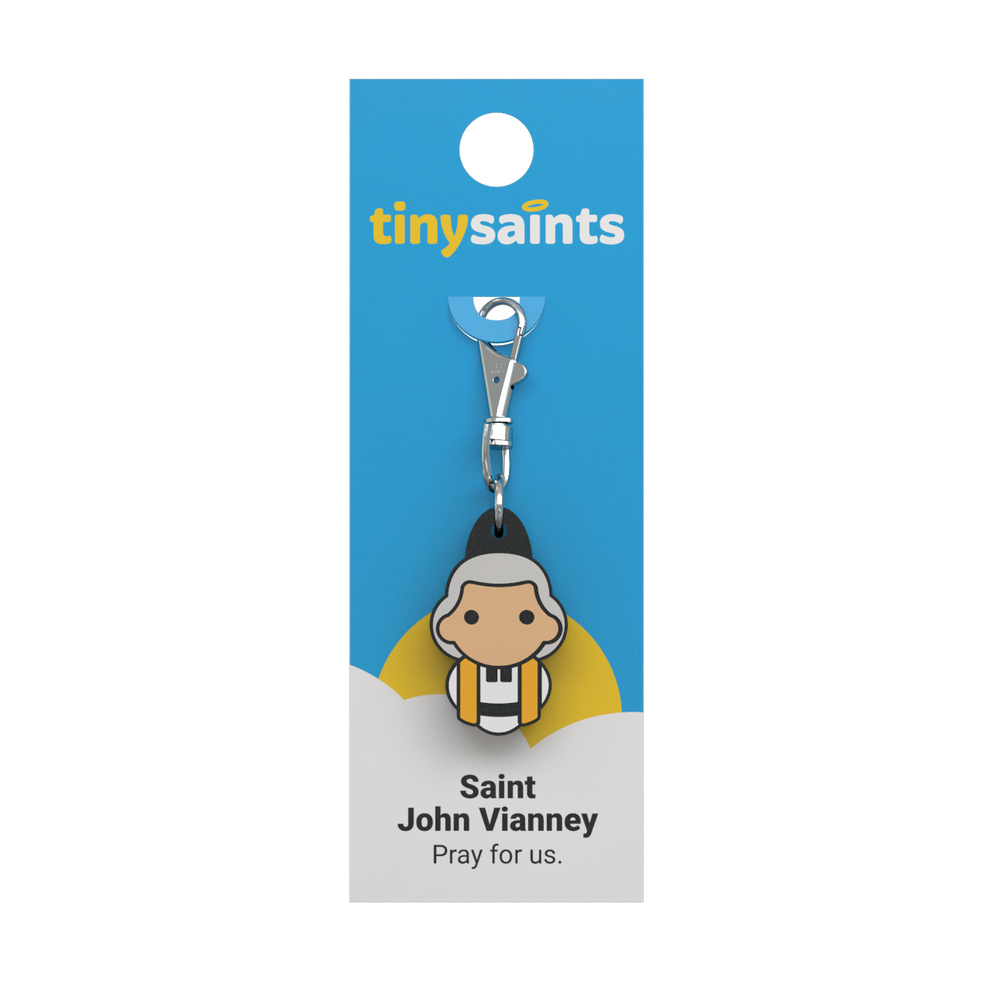 Tiny Saints - St. John Vianney Zipper Pull