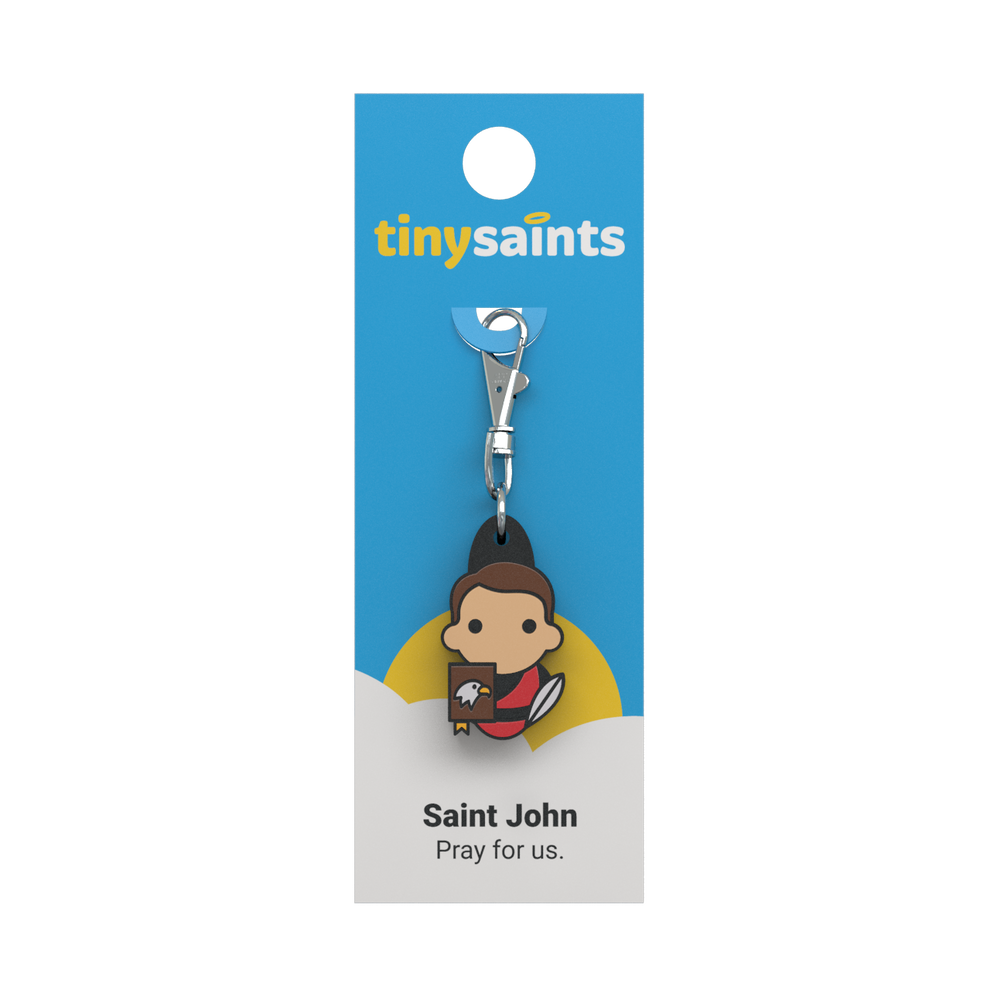 Tiny Saints - St. John the Evangelist Zipper Pull