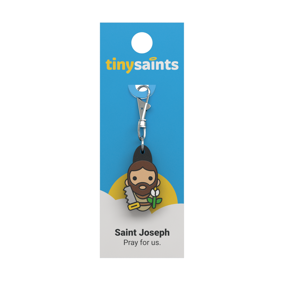 Tiny Saints - St. Joseph Zipper Pull