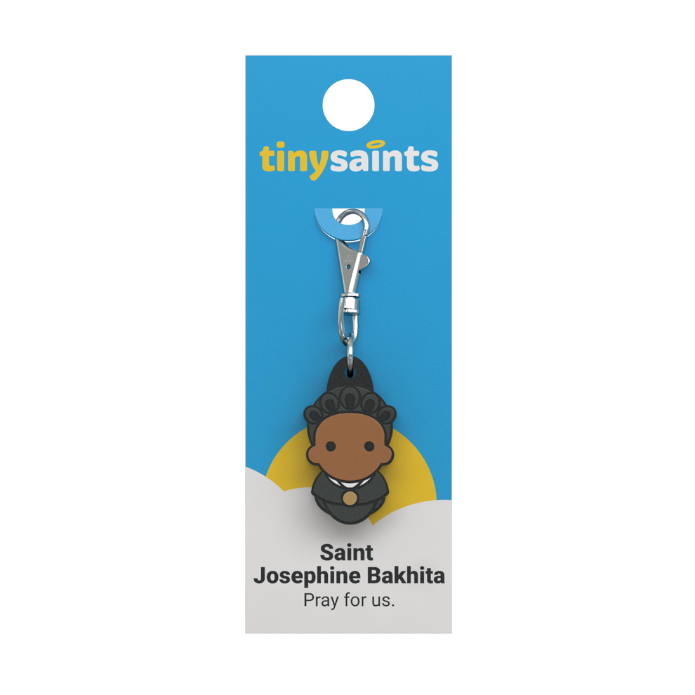 Tiny Saints - St. Josephine Bakhita Zipper Pull