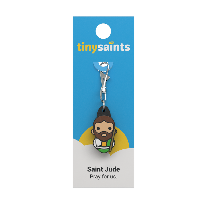 Tiny Saints - St. Jude Thaddeus Zipper Pull