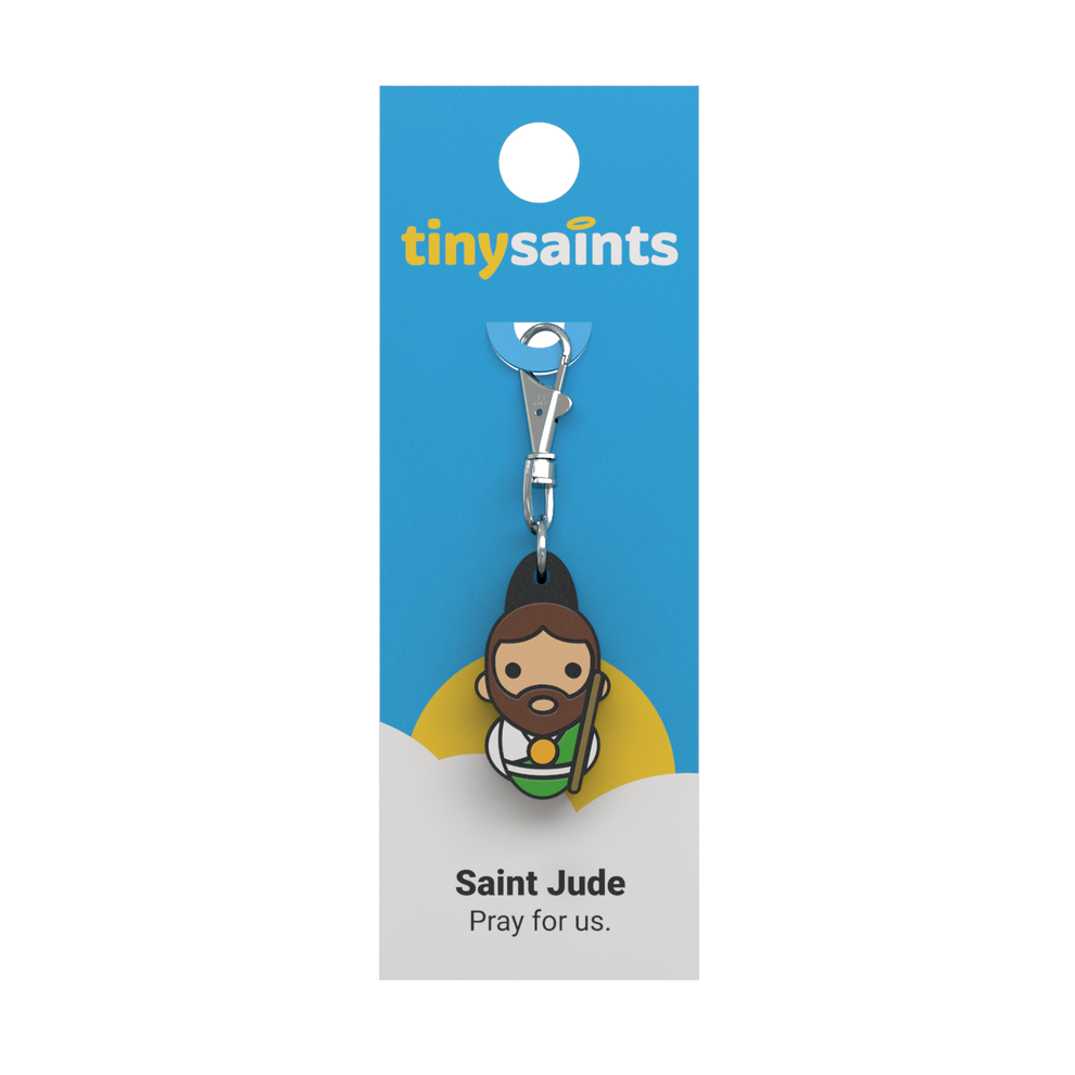 Tiny Saints - St. Jude Thaddeus Zipper Pull