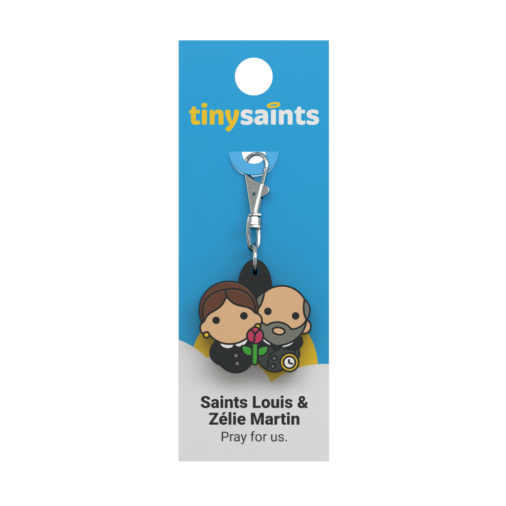 Tiny Saints - Sts. Louis and Zélie Martin Zipper Pull