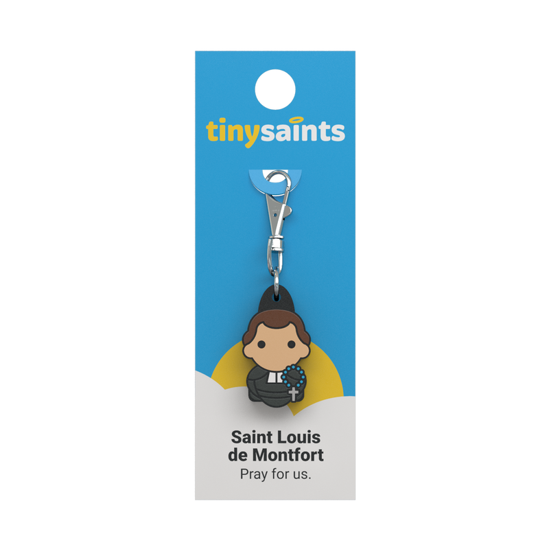 Tiny Saints - St. Louis de Montfort Zipper Pull