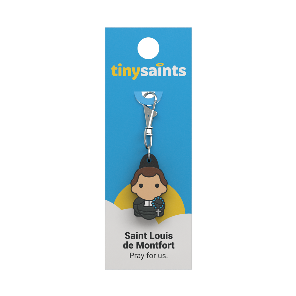 Tiny Saints - St. Louis de Montfort Zipper Pull