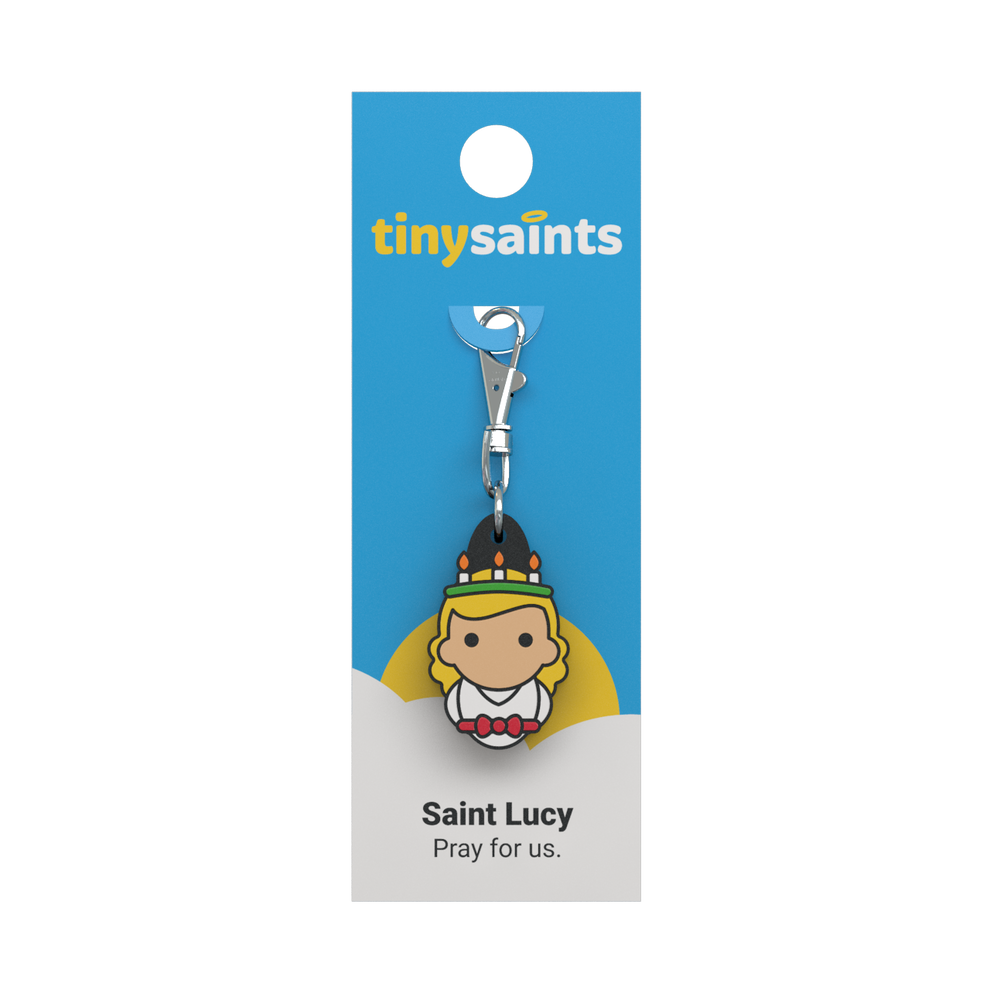 Tiny Saints - St. Lucy Zipper Pull