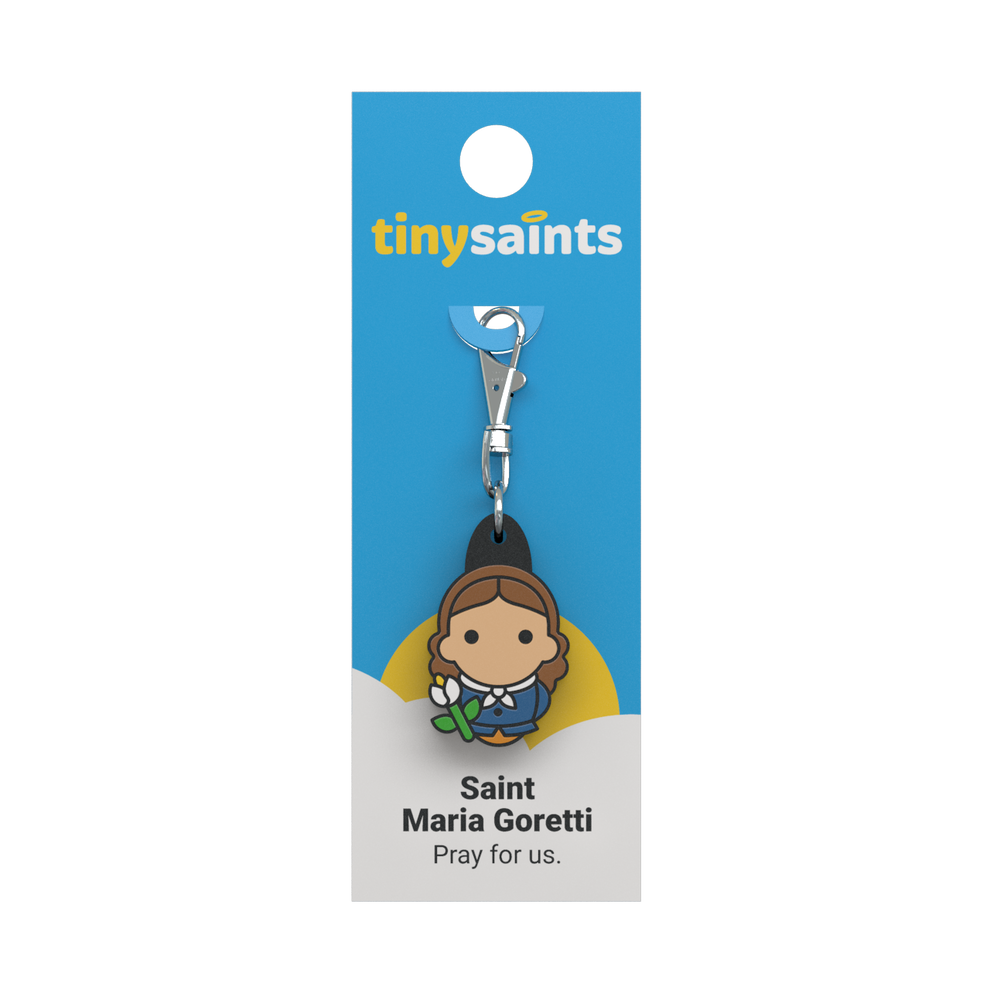 Tiny Saints - St. Maria Goretti Zipper Pull