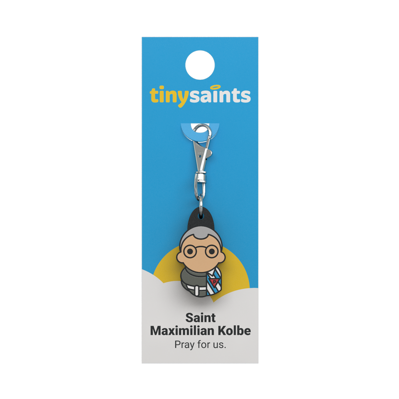 Tiny Saints - St. Maximilian Kolbe Zipper Pull