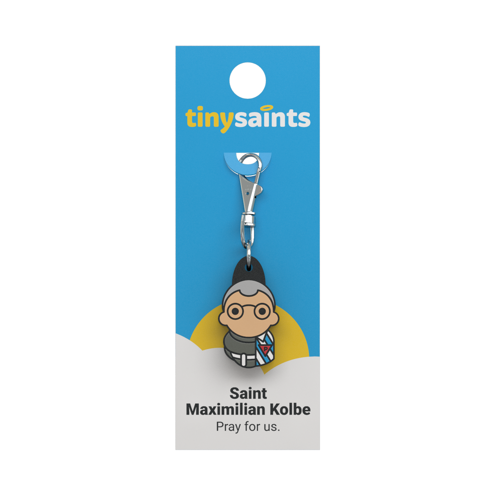 Tiny Saints - St. Maximilian Kolbe Zipper Pull