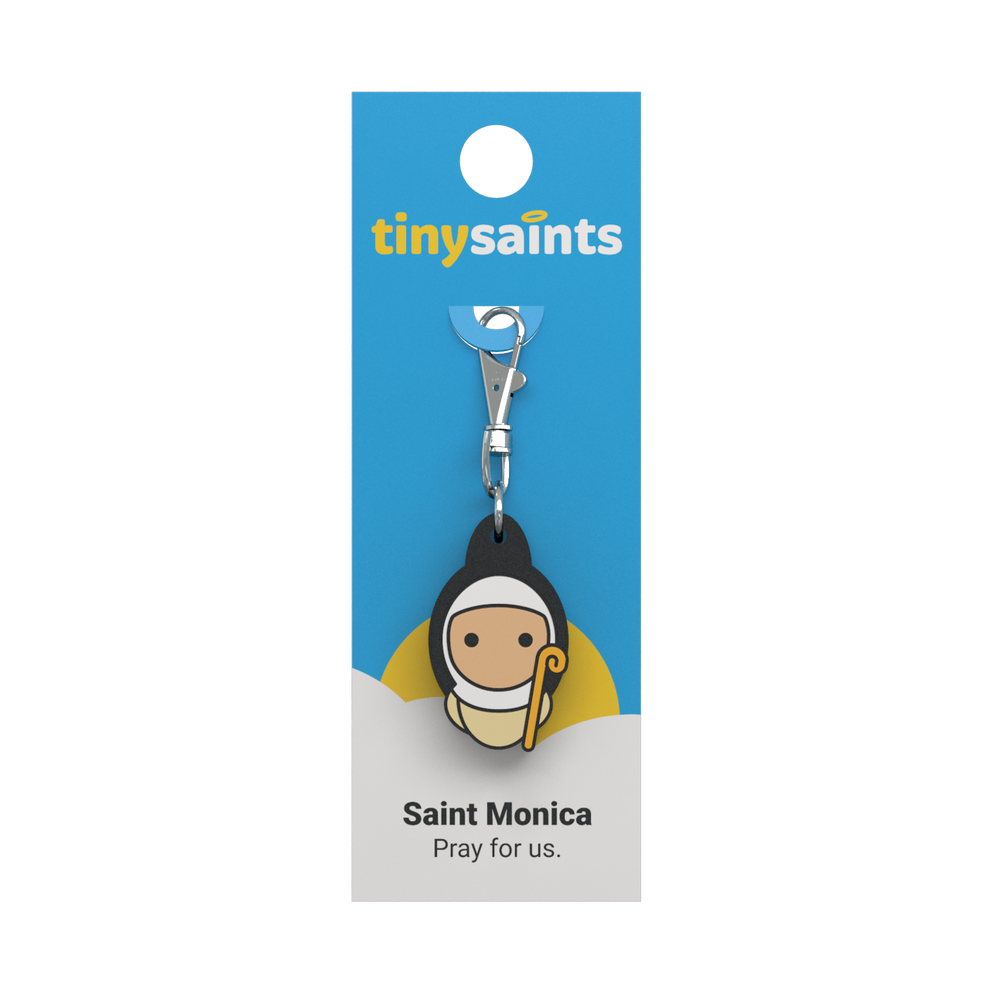 Tiny Saints - St. Monica Zipper Pull