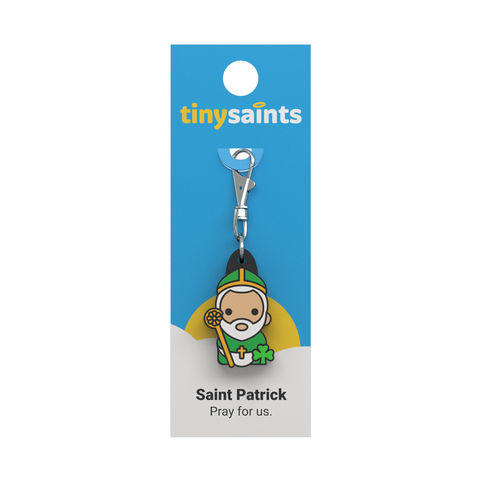 Tiny Saints - St. Patrick Zipper Pull