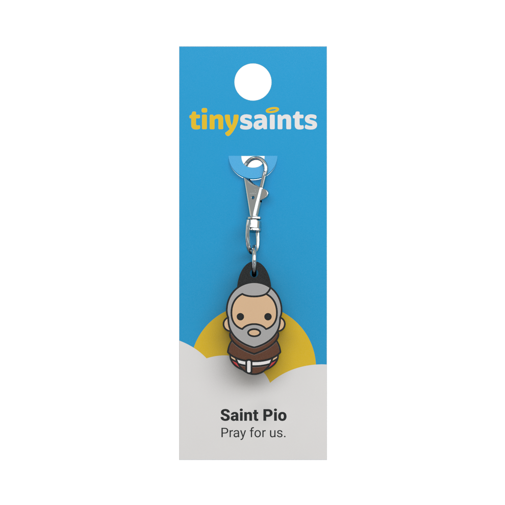 Tiny Saints - St. Pio of Pietrelcina Zipper Pull