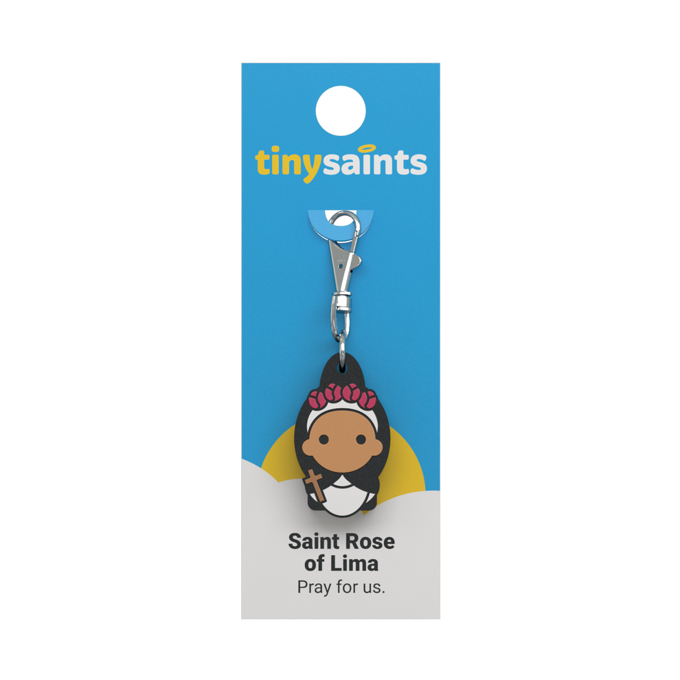 Tiny Saints - St. Rose of Lima Zipper Pull