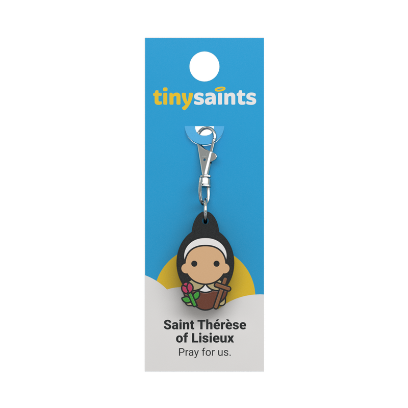 Tiny Saints - St. Therese of Lisieux Zipper Pull