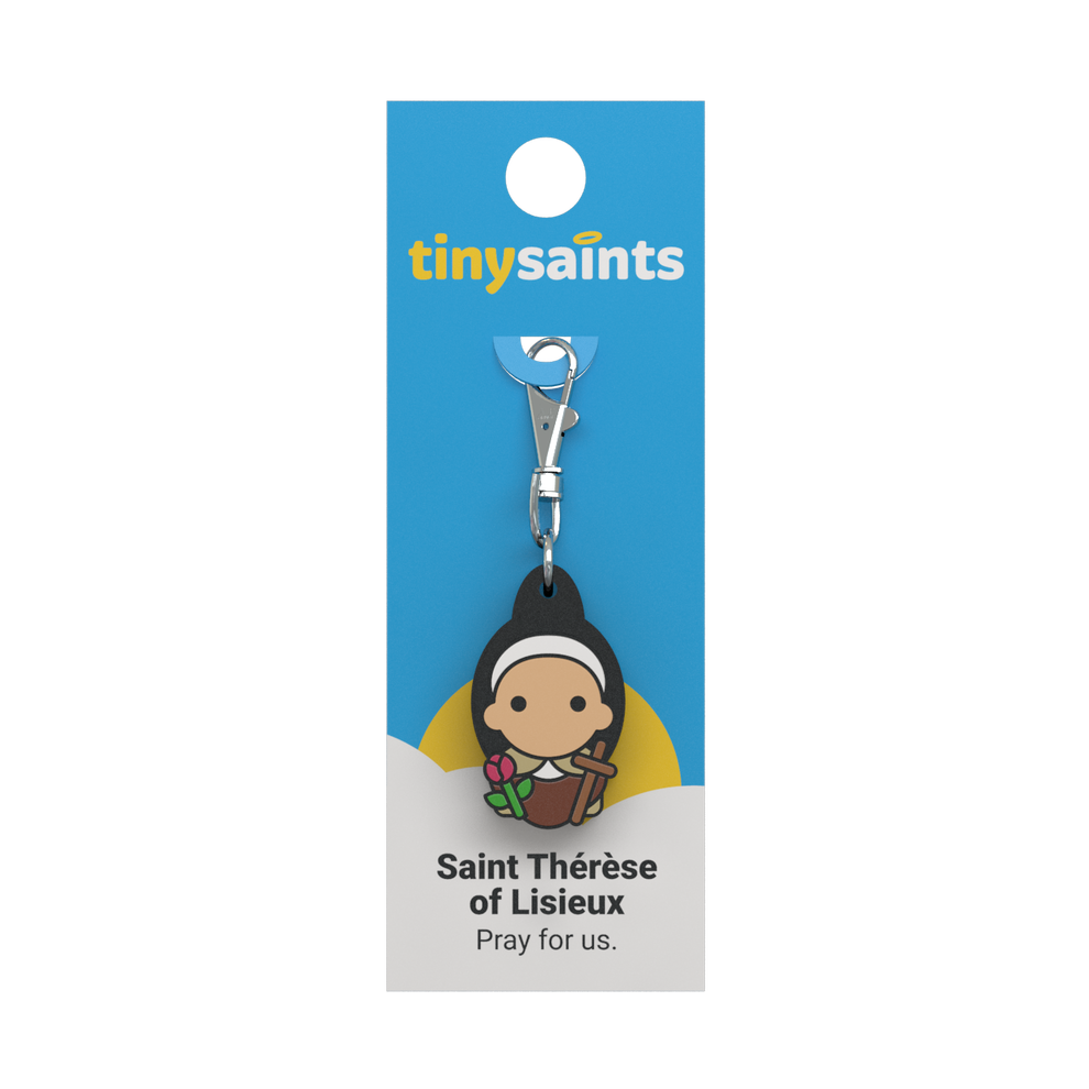 Tiny Saints - St. Therese of Lisieux Zipper Pull