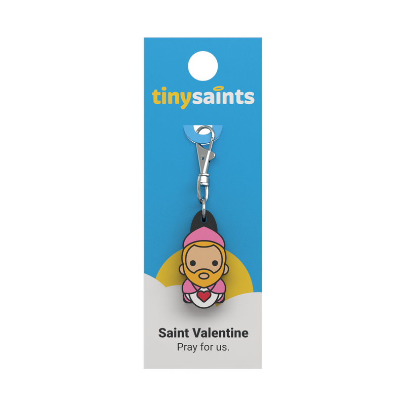 Tiny Saints - St. Valentine Zipper Pull