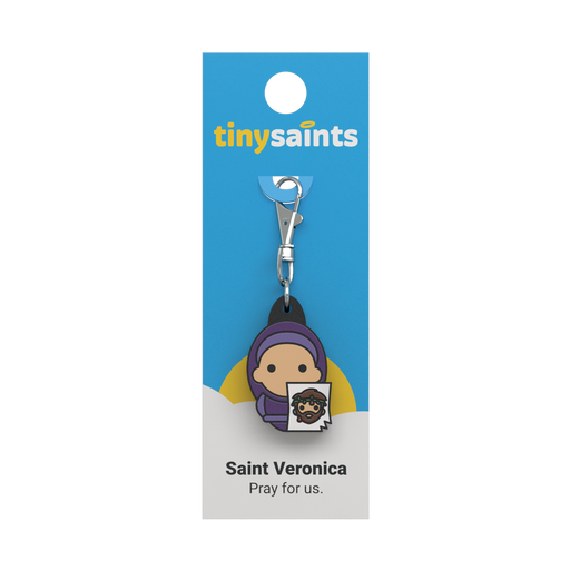 A cute zipper pull of St. Veronica