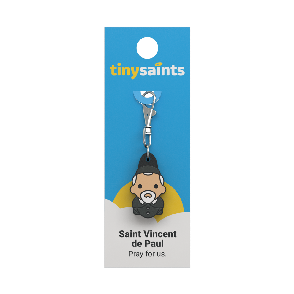 Tiny Saints - St. Vincent de Paul Zipper Pull