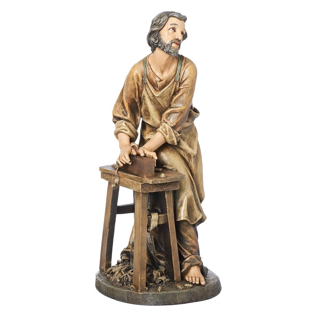 Joseph - St. Joseph the Woodworker Statue 17.75"H