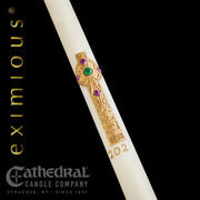 Cross of Erin 51% beeswax Paschal candle by Cathedral