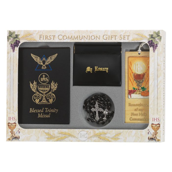 Boys First Communion 6-Piece Gift Set with Blessed Trinity Missal | William J. Hirten Co.