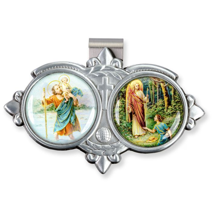 Guardian Angel Visor Clip St. Raphael Resin