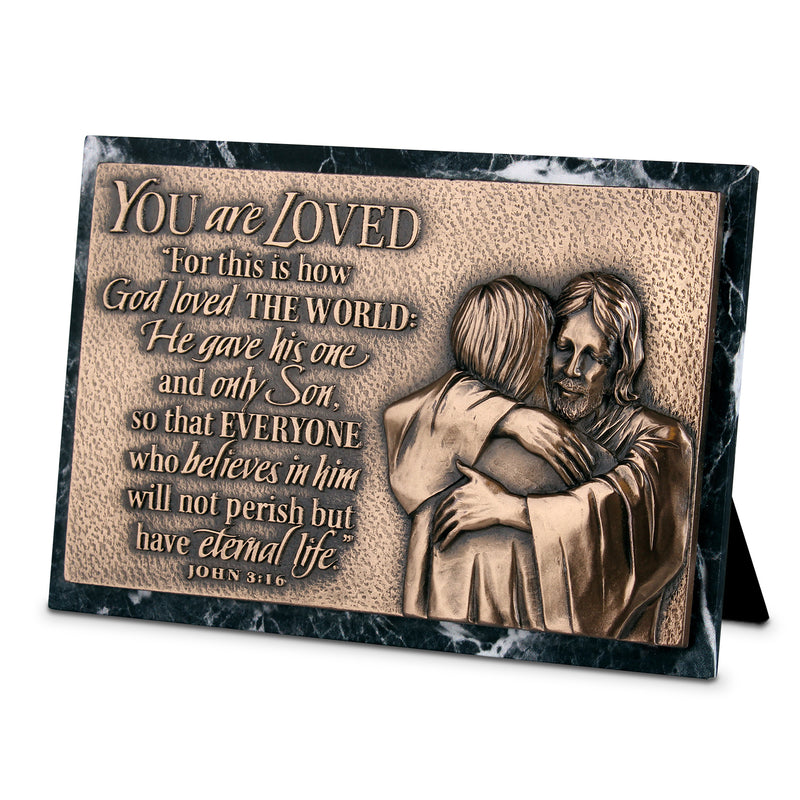 Loved Moments of Faith Sculpted Plaque, 4.5″