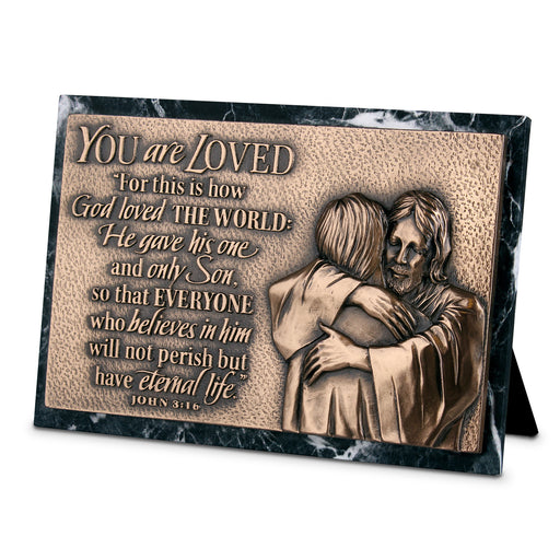 Loved Moments of Faith Sculpted Plaque, 4.5″