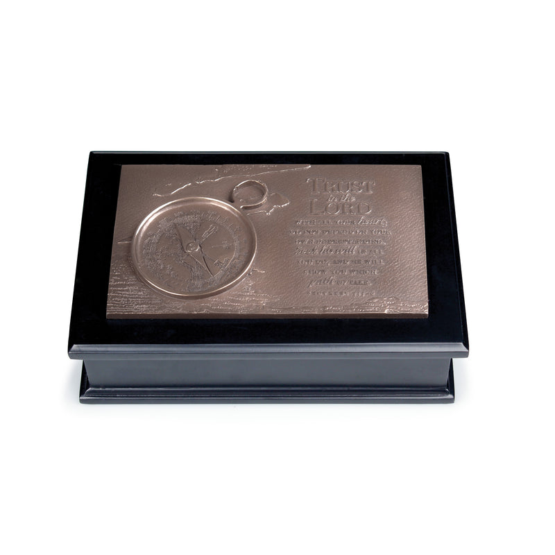 Moments of Faith Compass Keepsake Box, Proverbs 3:5–6