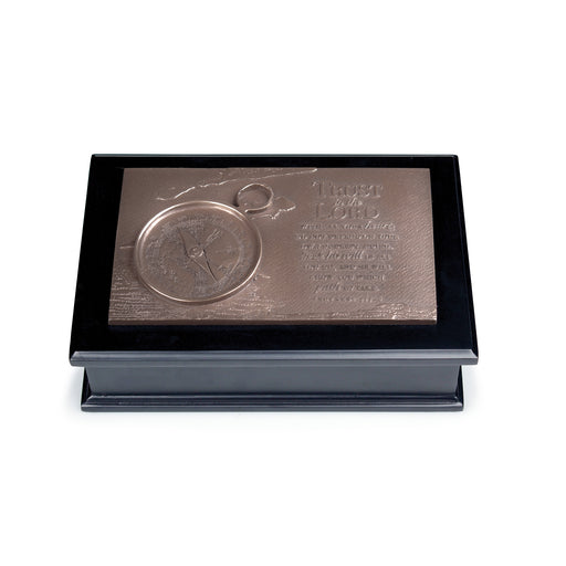 Moments of Faith Compass Keepsake Box, Proverbs 3:5–6