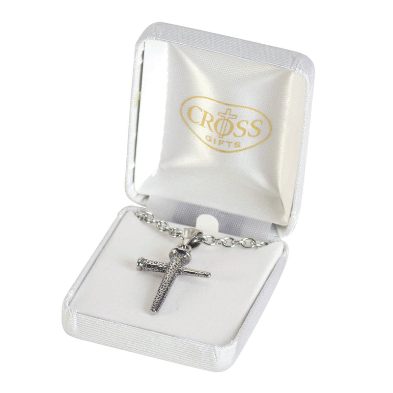 Stainless Steel Cross Necklace with 18″ Chain