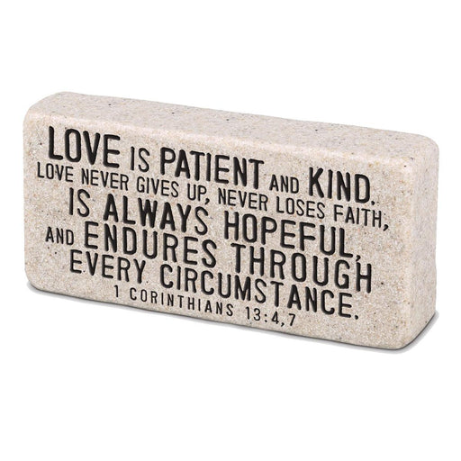 Tabletop Scripture Block Love 2.25"H