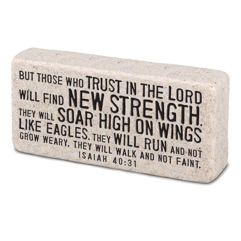 Strength Tabletop Scripture Block, 2 1/4″