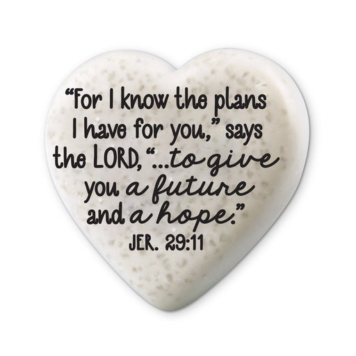 Journey Heart-Shaped Scripture Stone